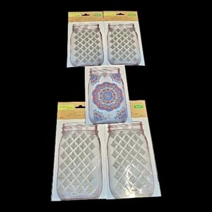 5 Sets Glass Stickers